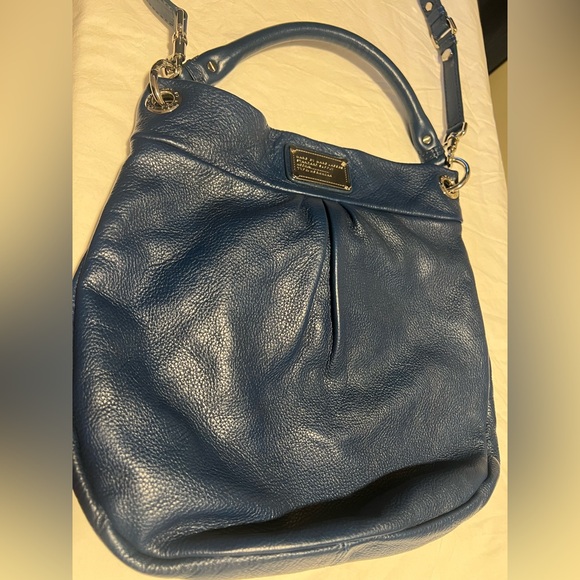 Marc by Marc Jacobs Blue Leather Classic Q Hillier Hobo (Used) - Picture 1 of 11